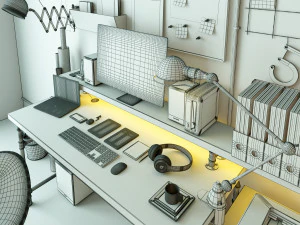 Workplace WP1 3D Model