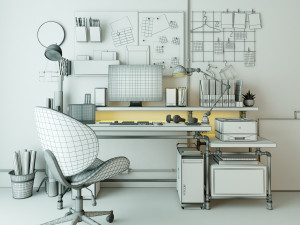 Workplace WP1 3D Модель