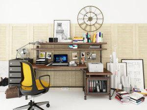 Workplace WP2 3D Model