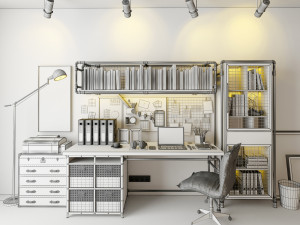 Workplace WP3 3D Model