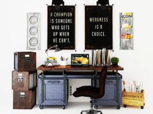 Local de trabalho WP9 Modelo 3D