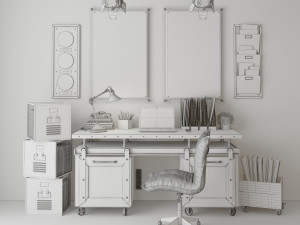 Workplace WP9 Modello 3D