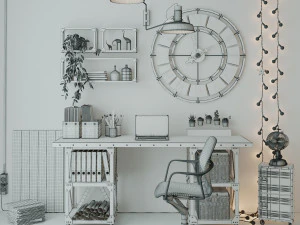 Workplace WP11 3D Model