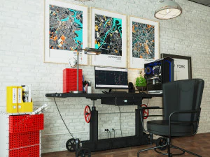 Workplace WP12 3D Model