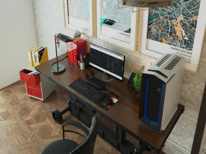 Workplace WP12 3D Model