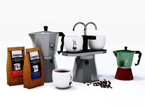 Moka Express CM 02 3D Model