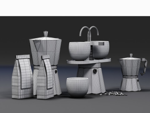 Moka Express CM 02 3D Model