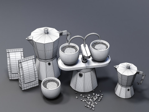 Moka Express CM 02 3D Model