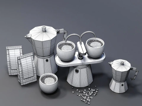 Moka Express CM 02 3D Model