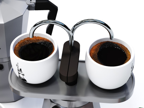 Moka Express CM 02 3D Model