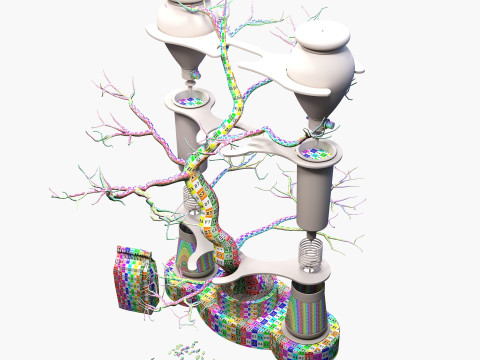Kalttropfturm CM 03 3D Modell