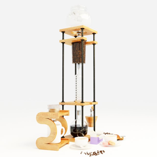 Cold Drip Tower CM 04 3D Модель .c4d .max .obj .3ds .fbx .stl .blend 