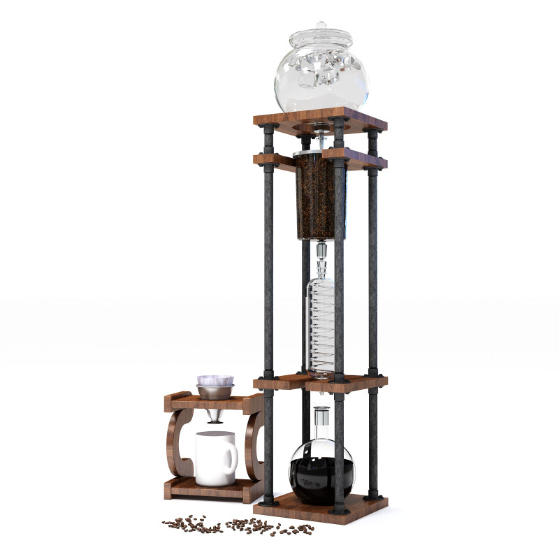 Cold Drip Tower CM 04 3D Model .c4d .max .obj .3ds .fbx .stl .blend