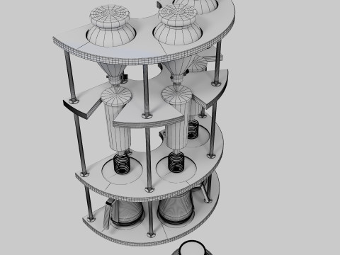 Cold Drip Tower CM 06 3D Model