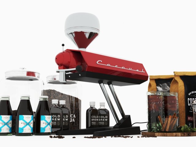 Caravel Coffee Grinder CM 07 3D 모델 .c4d .max .obj .3ds .fbx .stl .blend 