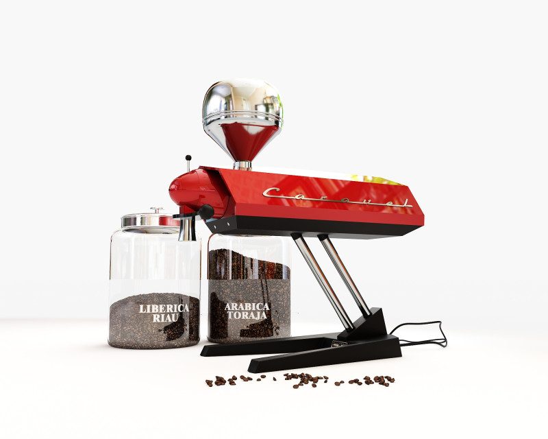 Penggiling Kopi Caravel CM 07 Model 3D .c4d .max .obj .3ds .fbx .stl .blend 