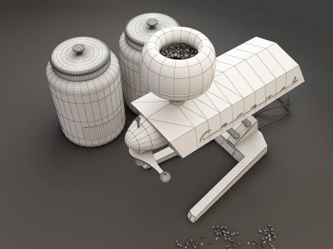 Caravel Coffee Grinder CM 07 3D Model