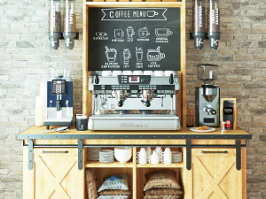 Coffee Bar CB04 3D Model