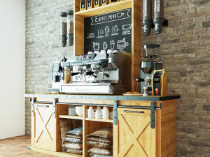 Coffee Bar CB04 3D Model