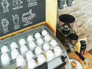Coffee Bar CB04 3D Model