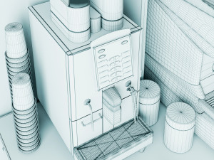 Coffee Bar CB04 3D Model