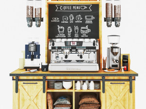 Coffee Bar CB04 3D Model