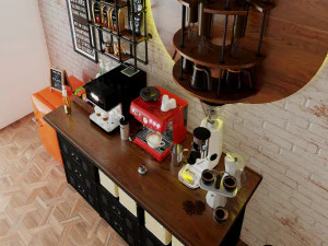 Coffee Bar CB05 3D Model