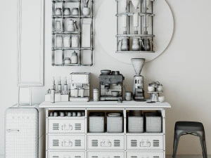 Coffee Bar CB05 3D Model
