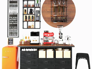 Coffee Bar CB05 3D Model