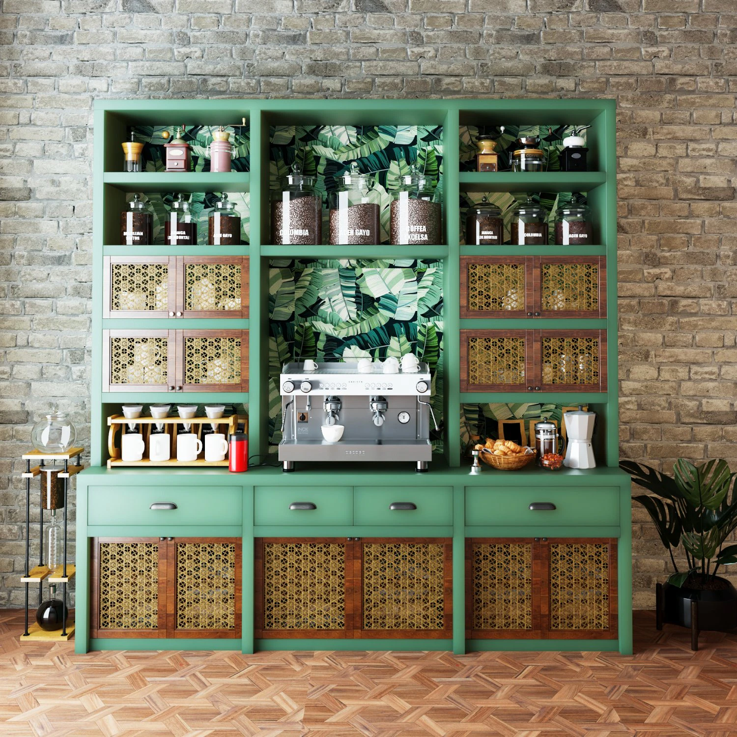 Coffee Bar CB06 3D Model .c4d .max .obj .3ds .fbx .stl .blend 
