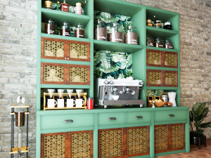 Coffee Bar CB06 3D 모델