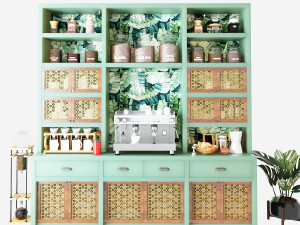 Coffee Bar CB06 3D 모델