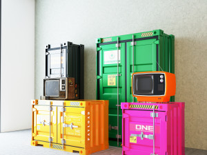 Container Cabinet CC1 3D Model