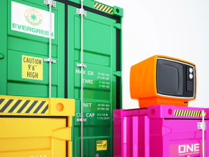 Szafka kontenerowa CC1 Model 3D