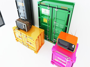 Container Cabinet CC1 3D Model