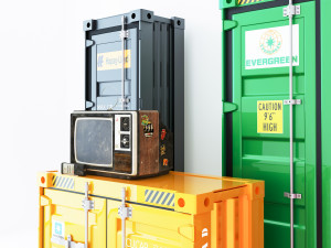 Container Cabinet CC1 3D Model