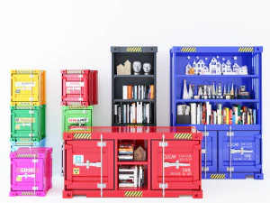 Szafka kontenerowa CC2 Model 3D