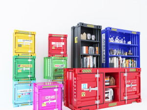Container Cabinet CC2 Model 3D