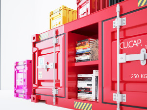 Container Cabinet CC2 Model 3D