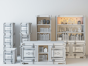 Container Cabinet CC2 Model 3D