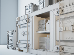Container Cabinet CC2 Model 3D