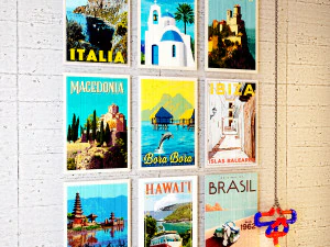 Wooden Vintage Plaques WV1 3D Model