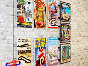 Wooden Vintage Plaques WV3 3D Модель