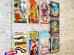 Placas Vintage de Madeira WV3 Modelo 3D