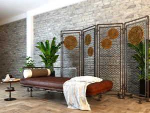 Daybed and Partition DP1 3D Model