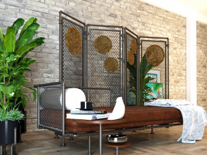 Daybed and Partition DP1 3D 模型