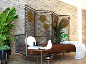 Daybed and Partition DP1 3D Model
