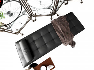 Daybed and Partition DP2 3D Model