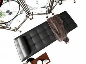 Daybed and Partition DP2 3D Model