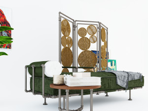 Daybed and Partition DP3 Model 3D